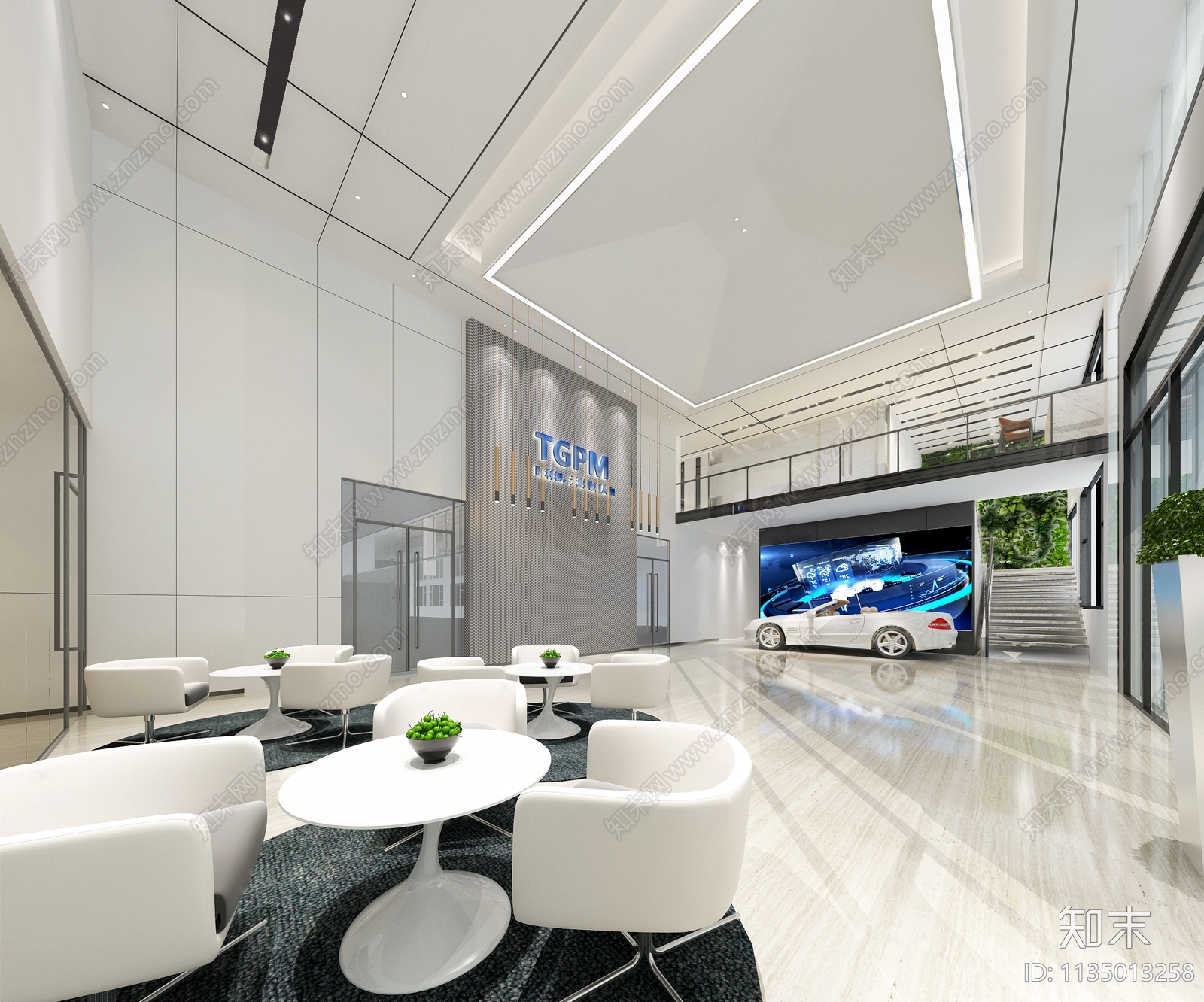 汽车高新科技楼室内效果图施工图下载【ID:1135013258】