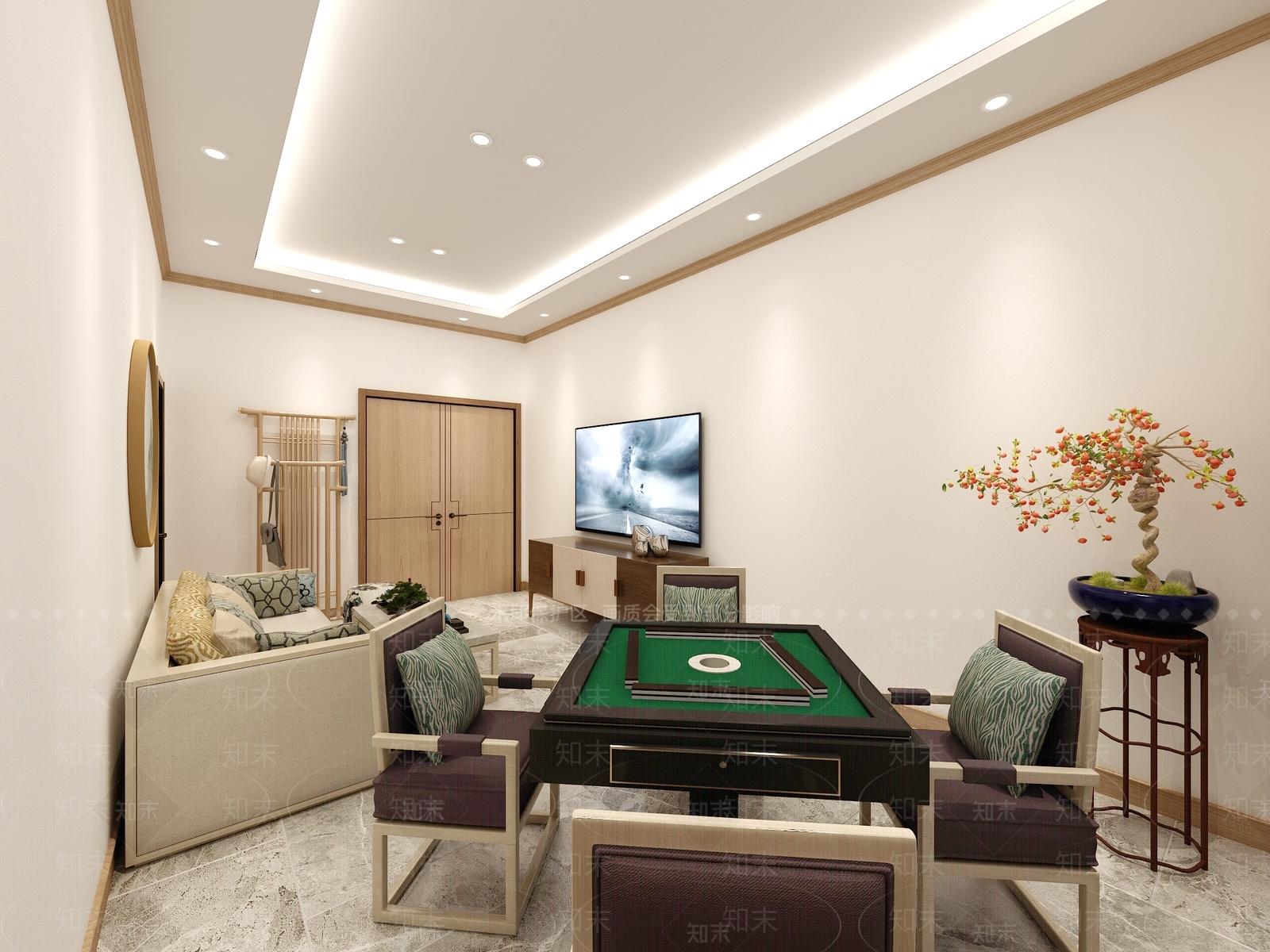 新中式茶馆3D模型下载【ID:1134488317】