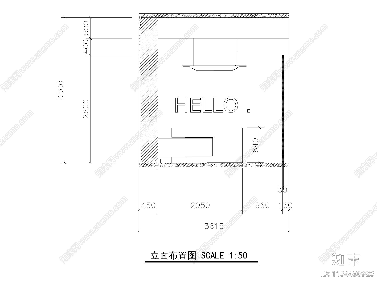 办公室效果图cad施工图下载【ID:1134496926】