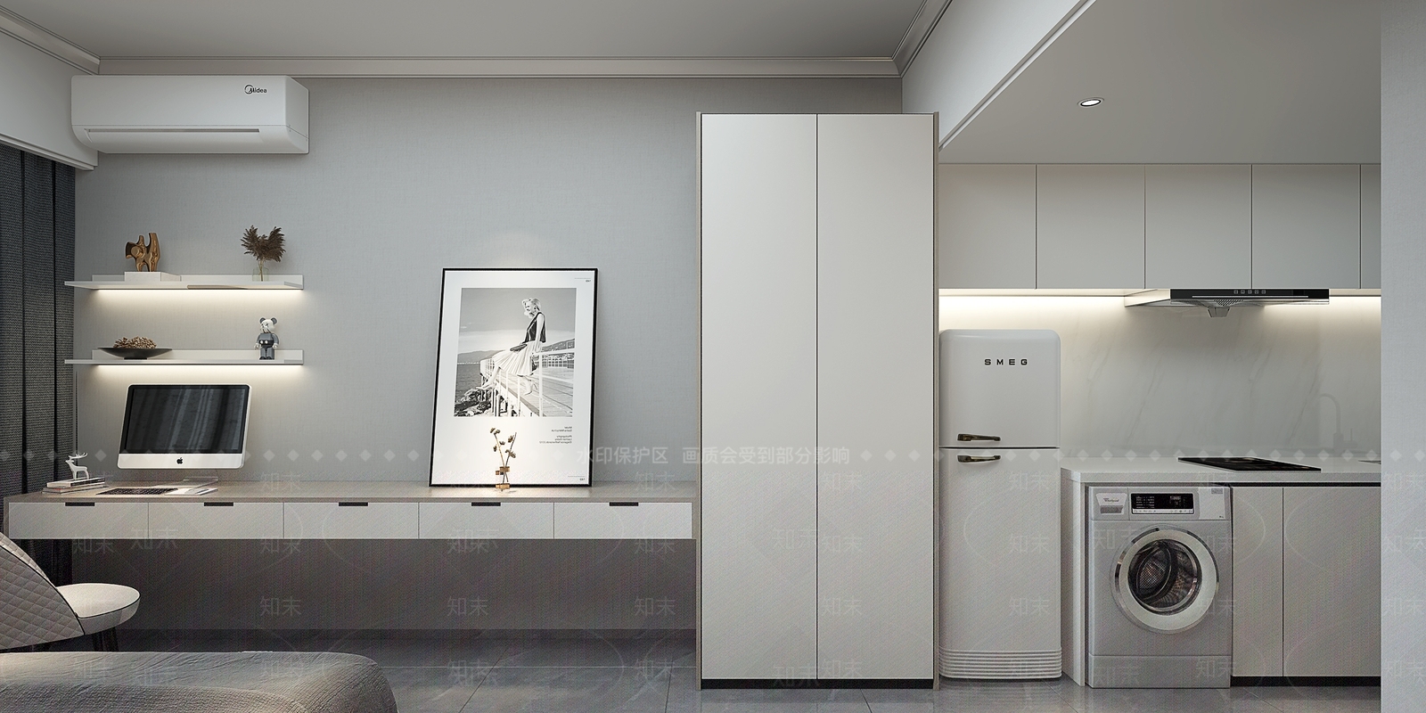 现代单身公寓3D模型下载【ID:1134583847】