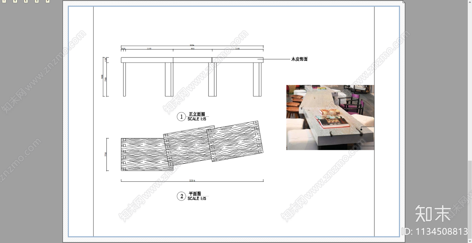 茶几边几cad施工图下载【ID:1134508813】