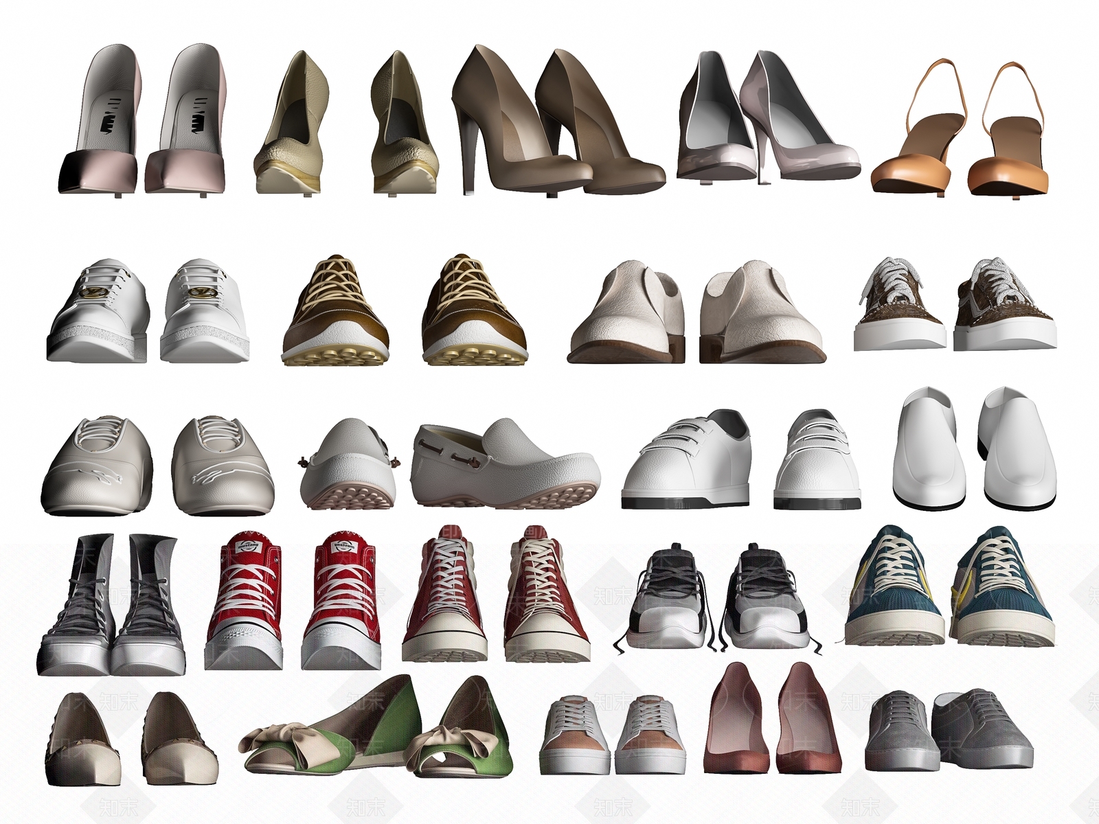 鞋子3D模型下载【ID:1134510489】