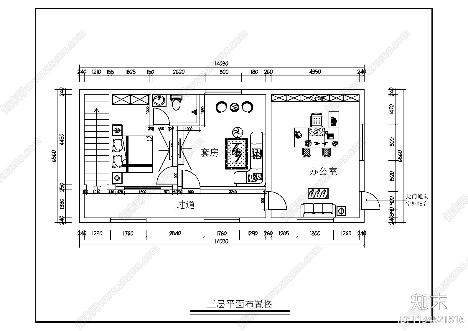 青山宾馆室内装修cad施工图下载【ID:1134521816】