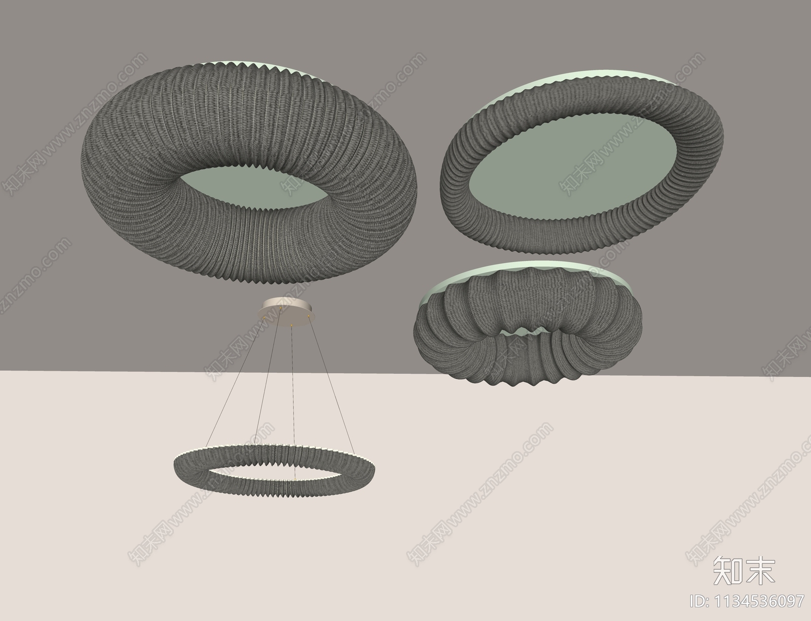 现代简约灯具组合SU模型下载【ID:1134536097】