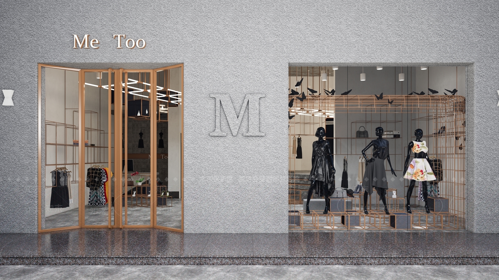 现代服装店SU模型下载【ID:1134540307】