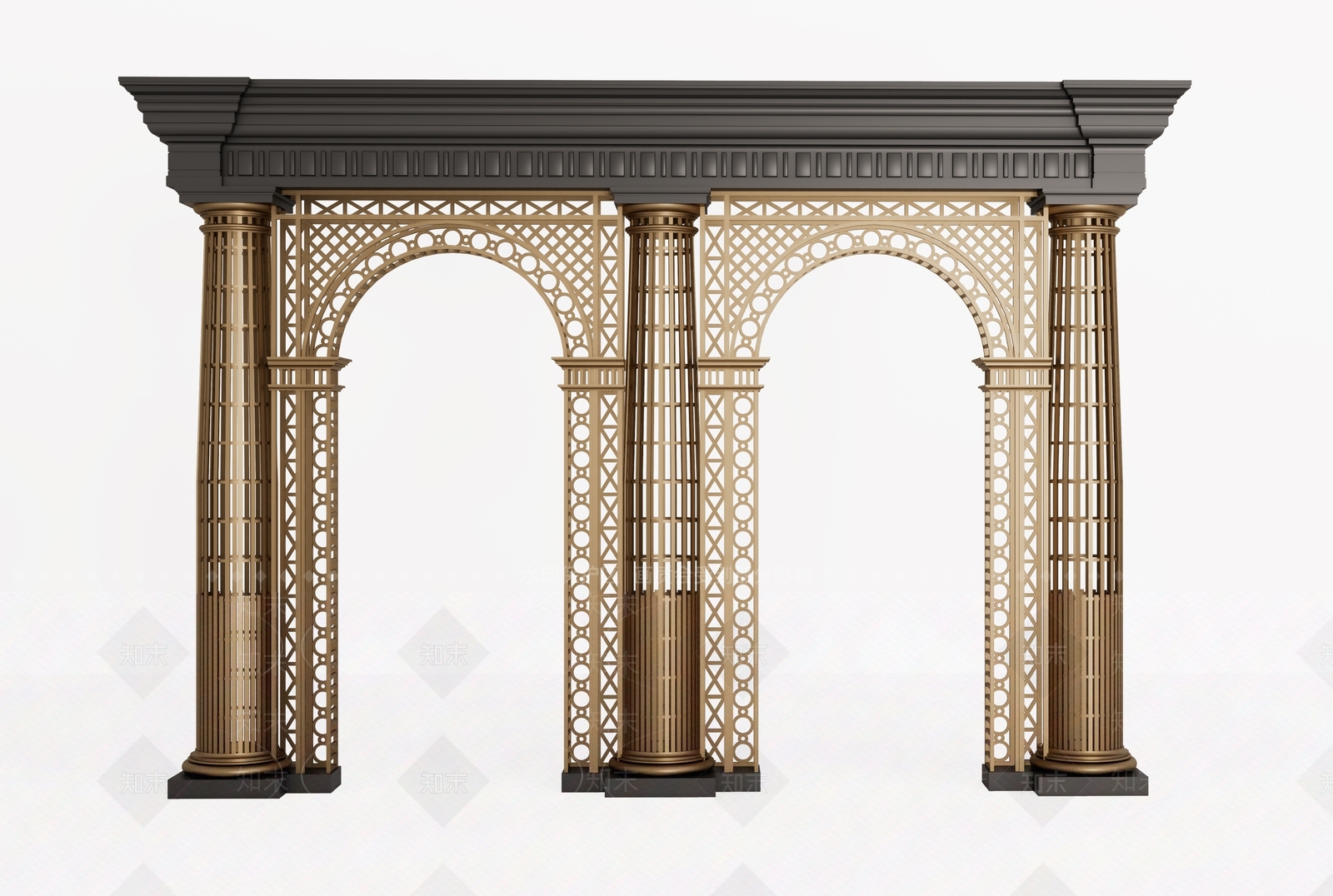 欧式门洞构件SU模型下载【ID:1134574402】