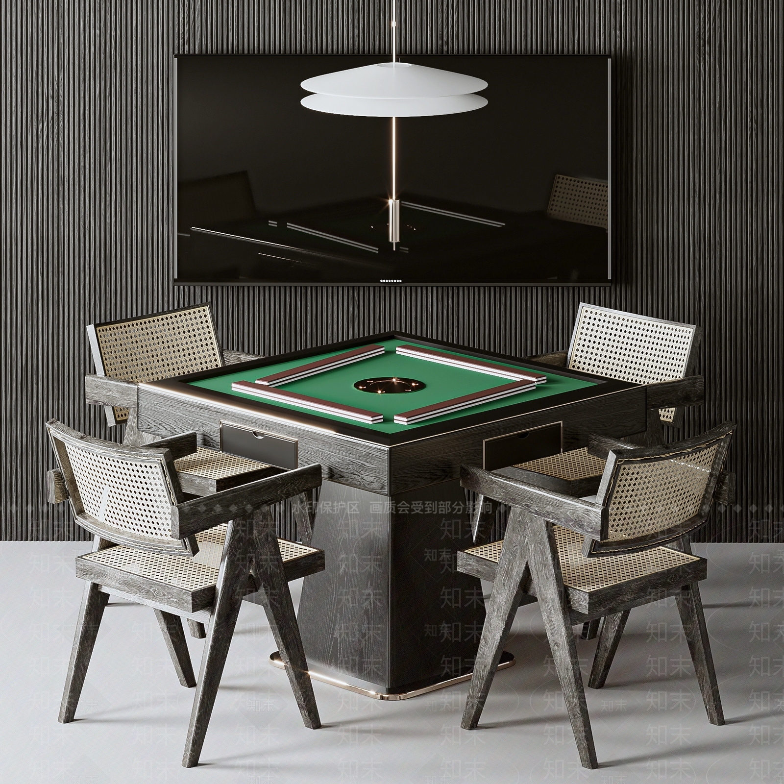 棋牌桌SU模型下载【ID:1134579652】
