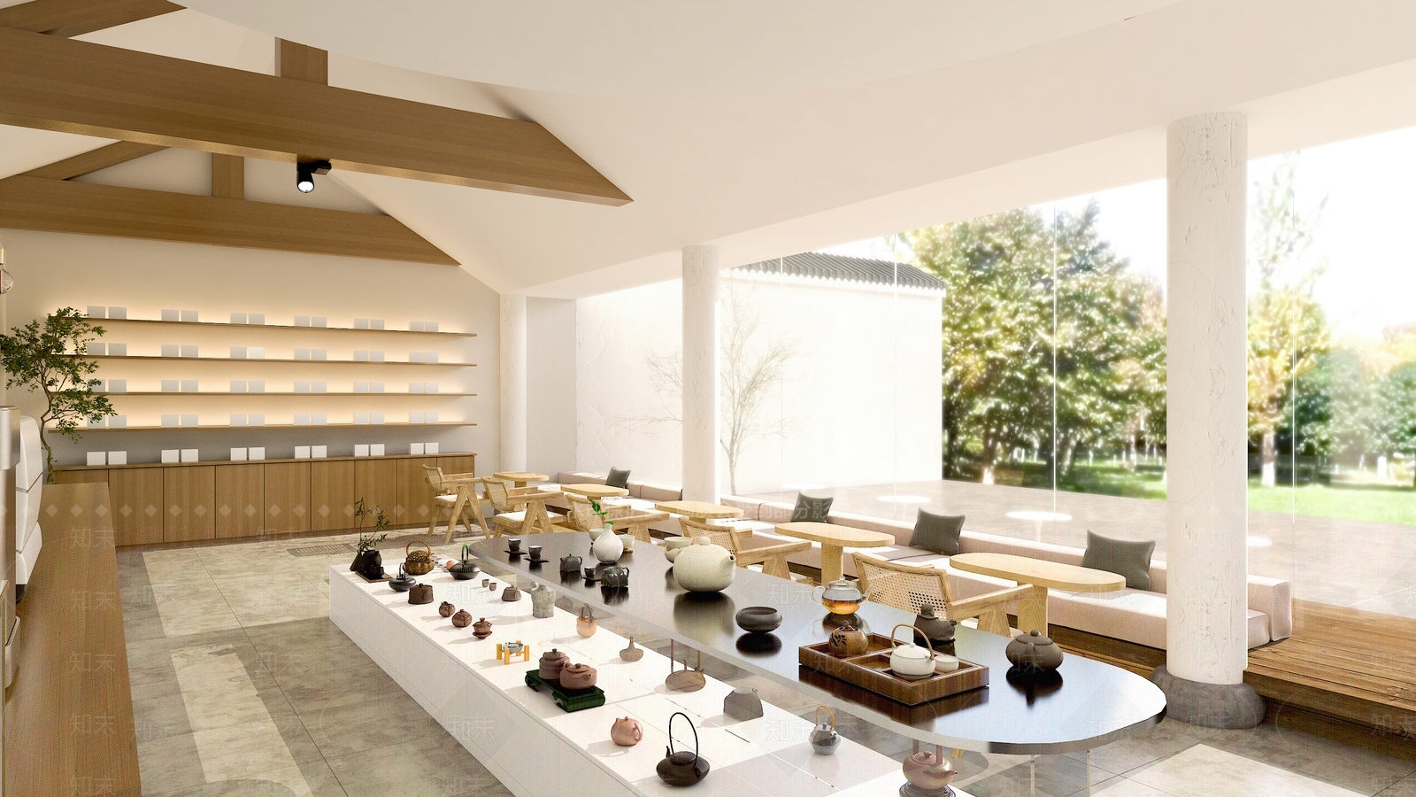 现代茶餐厅3D模型下载【ID:1134611341】