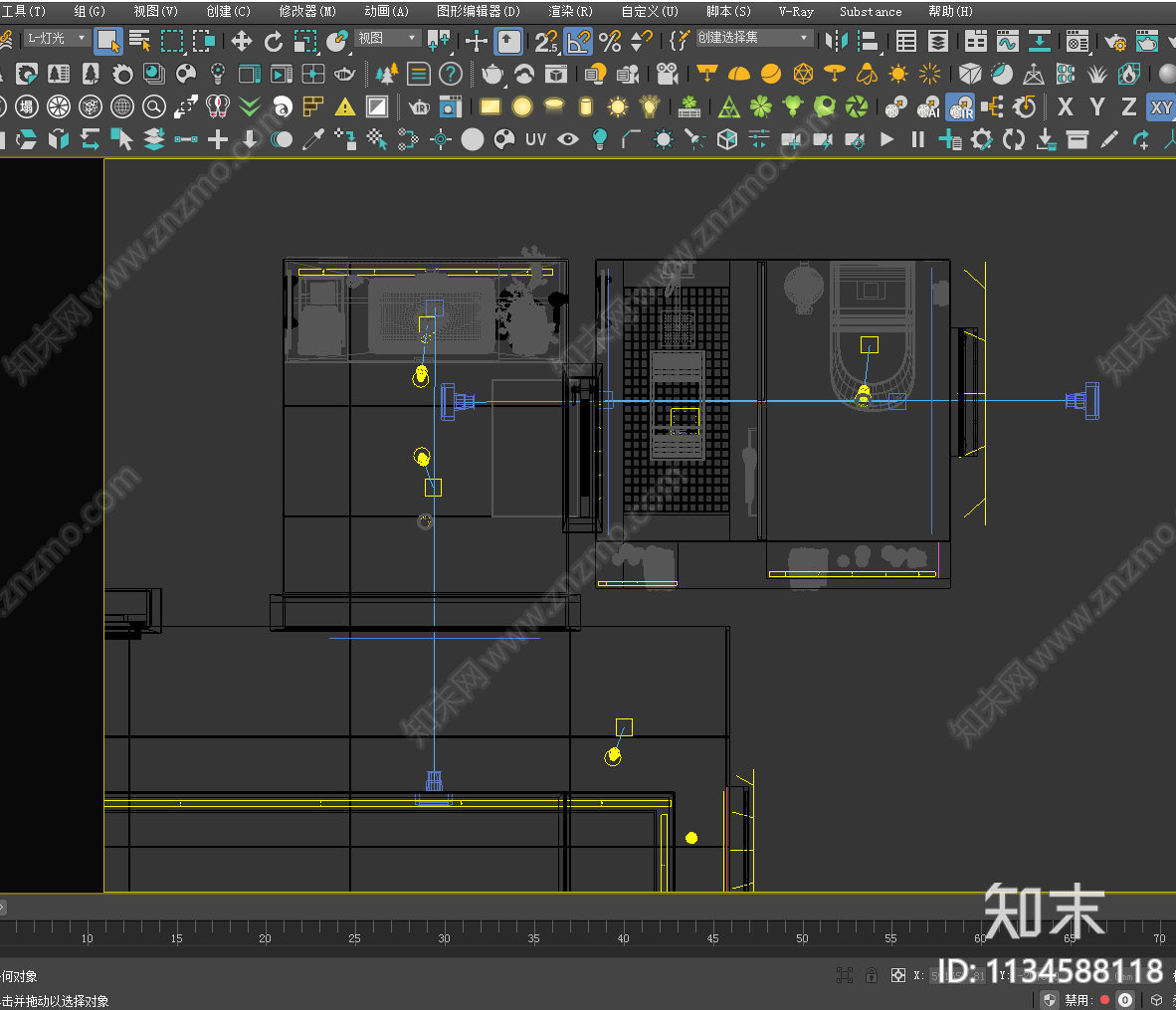 新中式卫生间3D模型下载【ID:1134588118】