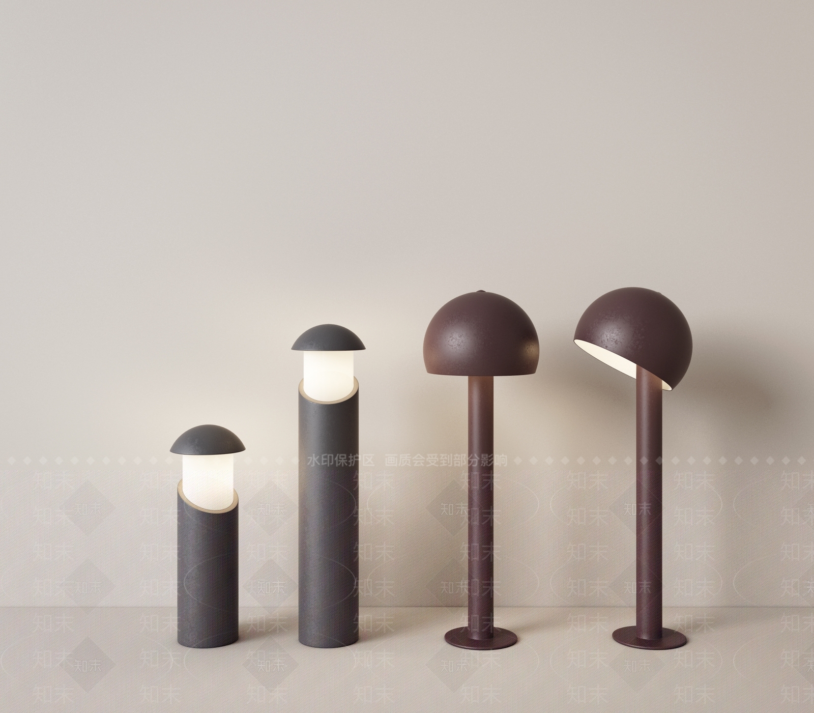 现代户外灯SU模型下载【ID:1134589814】