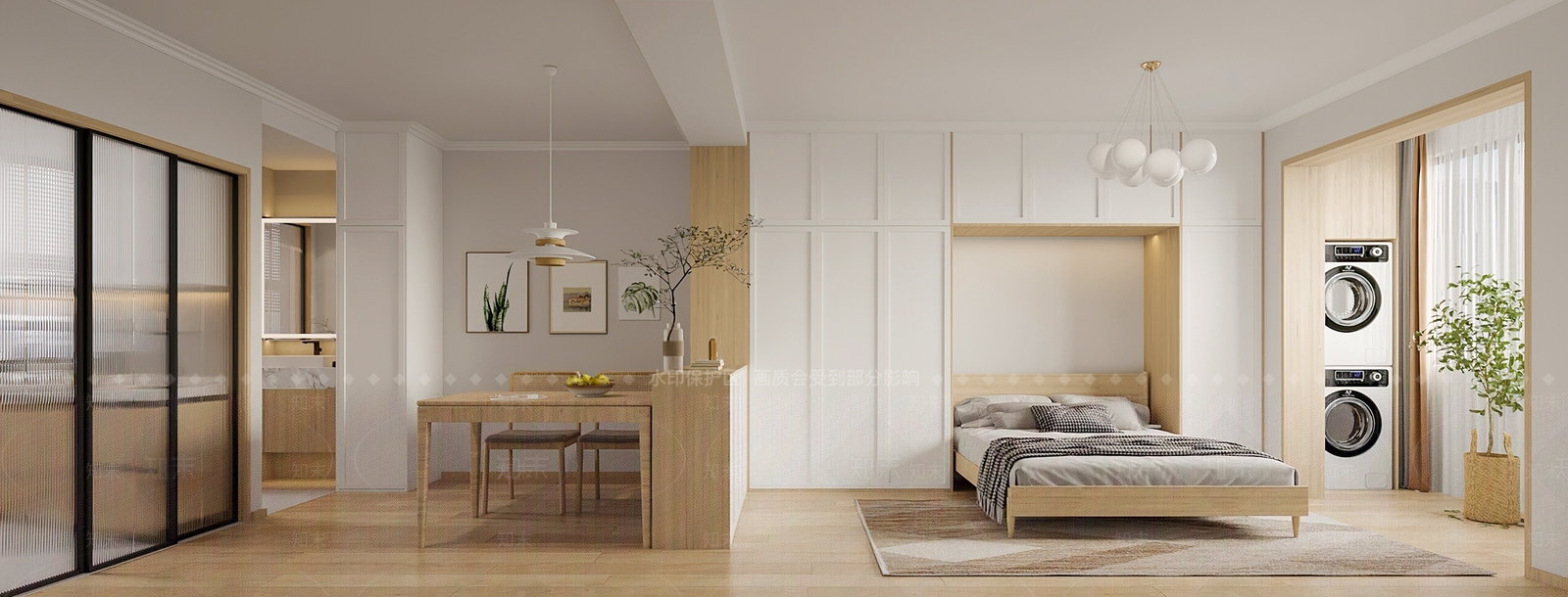 北欧单身公寓3D模型下载【ID:1134594661】