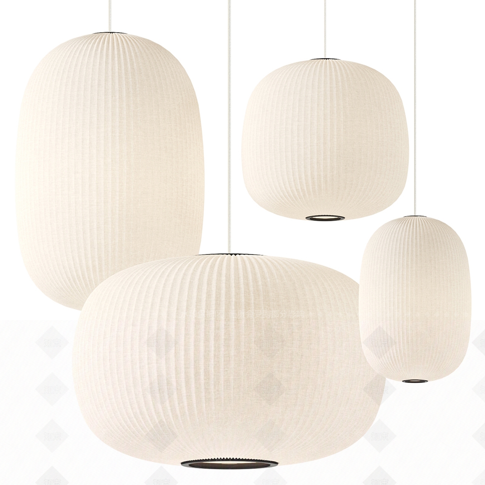 侘寂装饰吊灯3D模型下载【ID:1134608691】