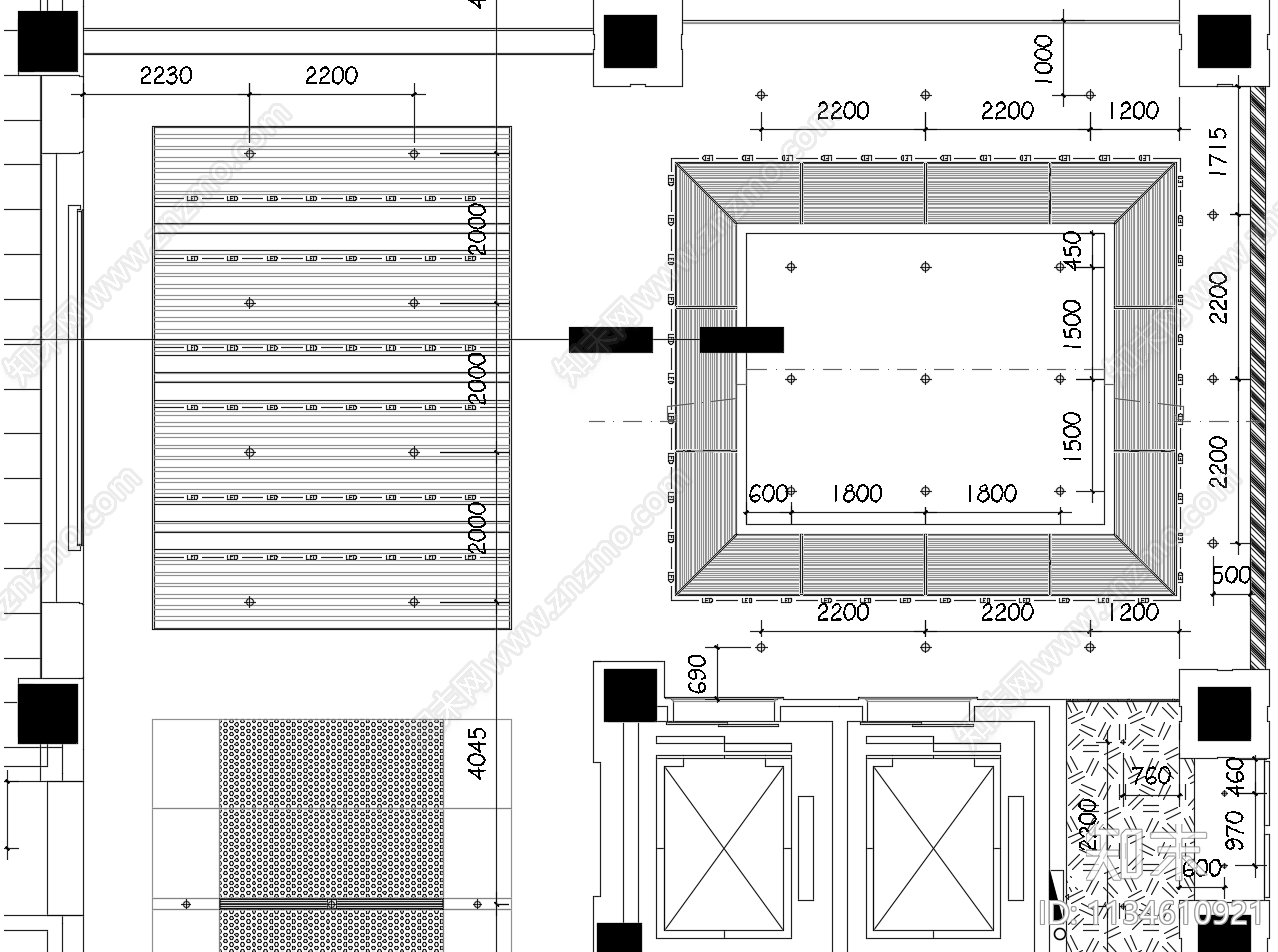 某县区中医院门诊楼装饰cad施工图下载【ID:1134610921】