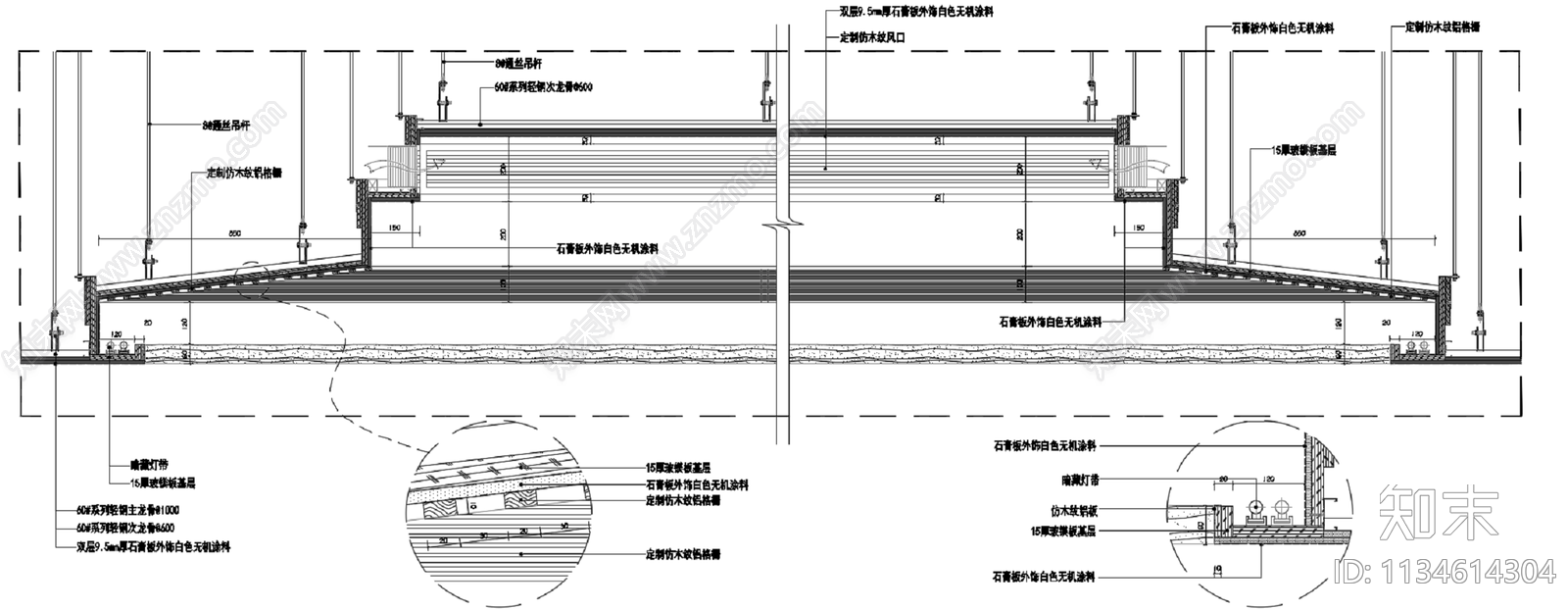 某县区中医院病房楼cad施工图下载【ID:1134614304】