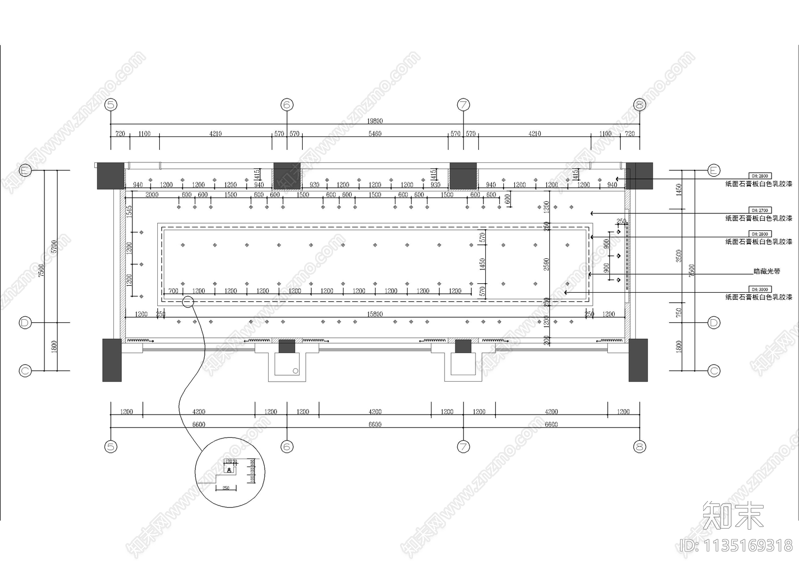 综合办公室cad施工图下载【ID:1135169318】