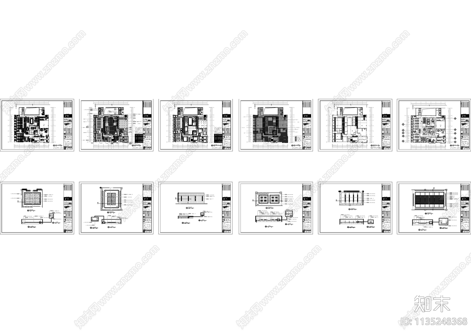 科技园办公室cad施工图下载【ID:1135248368】