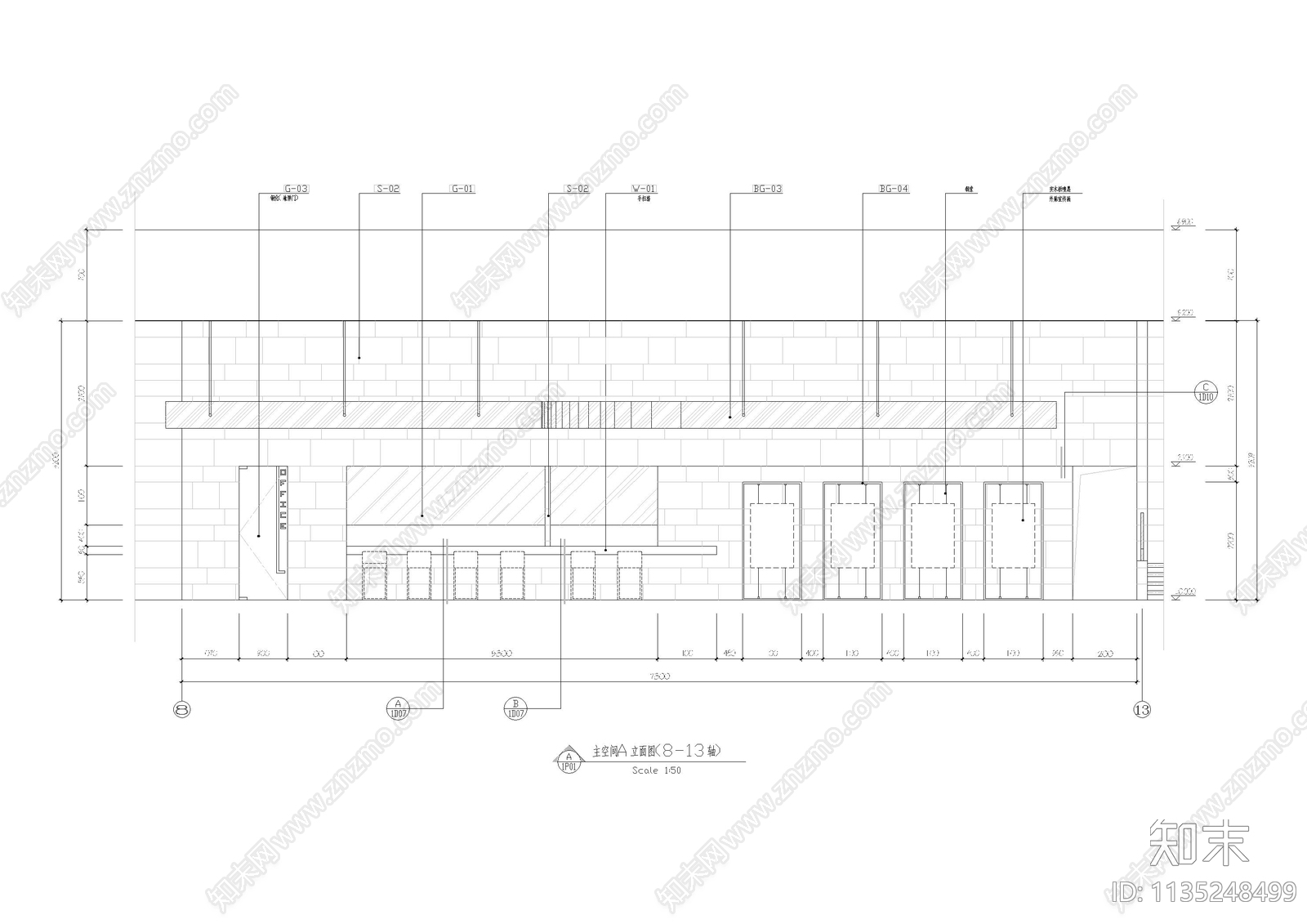 龙湖半岛售楼处平立装修图cad施工图下载【ID:1135248499】