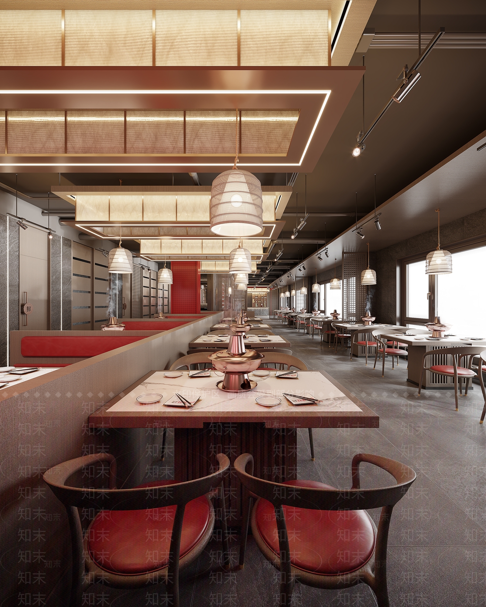 现代火锅店3D模型下载【ID:1134631705】