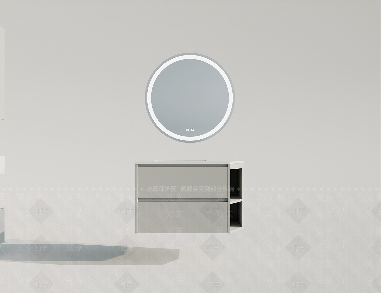 现代浴室柜3D模型下载【ID:1134633387】