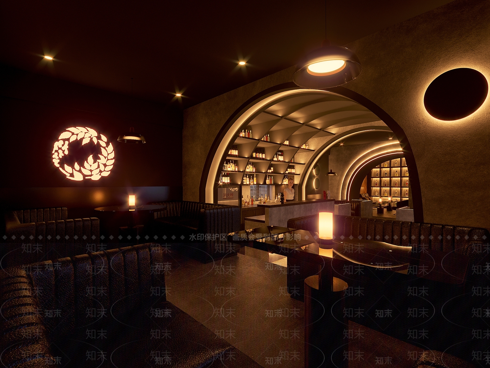 现代酒吧3D模型下载【ID:1134635522】