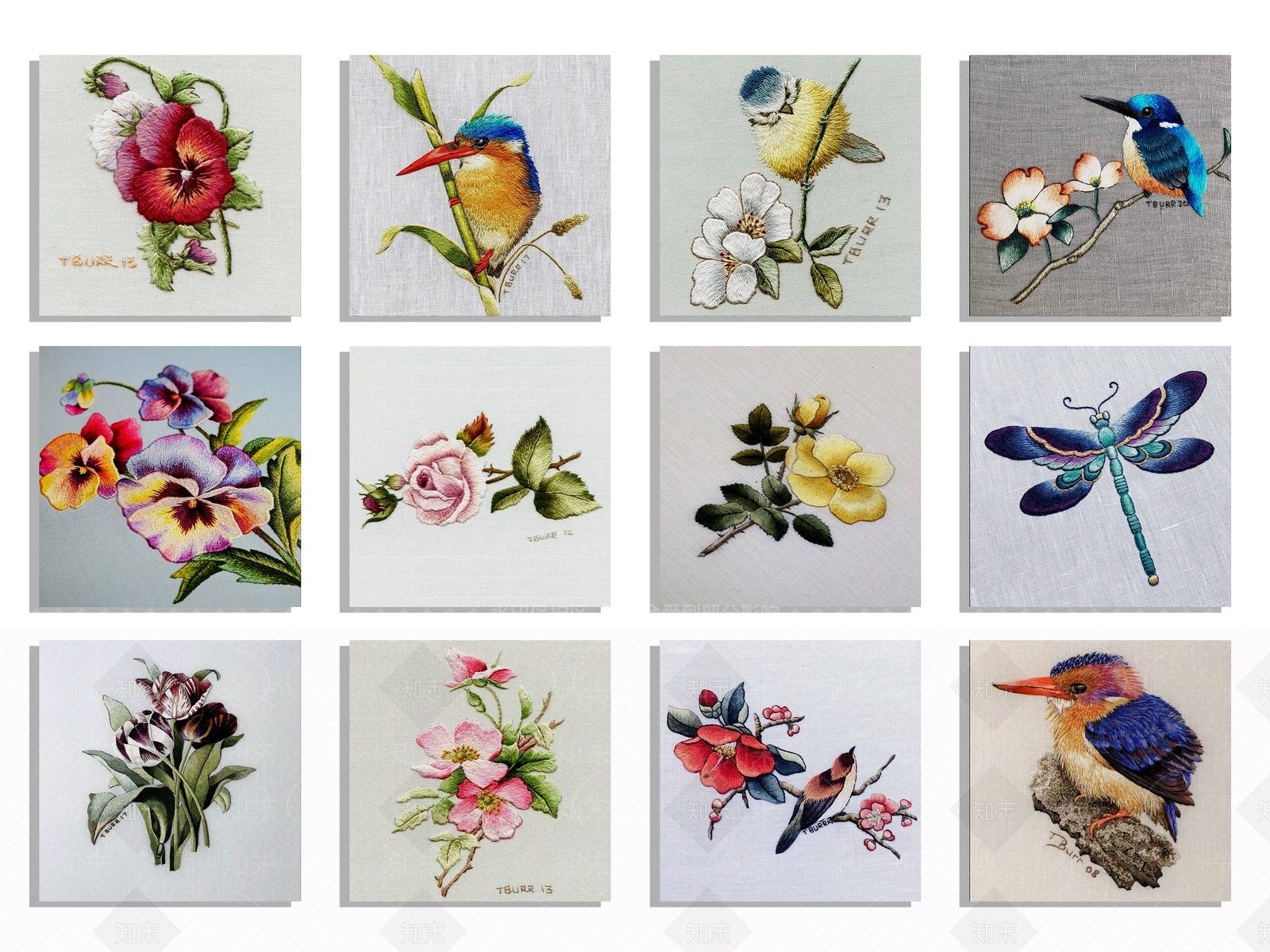 新中式刺绣3D模型下载【ID:1134640890】