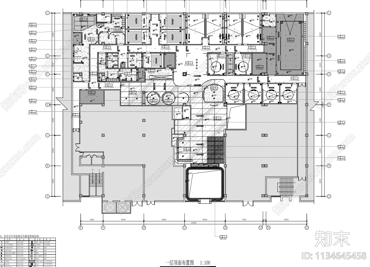 足浴会所cad施工图下载【ID:1134645458】