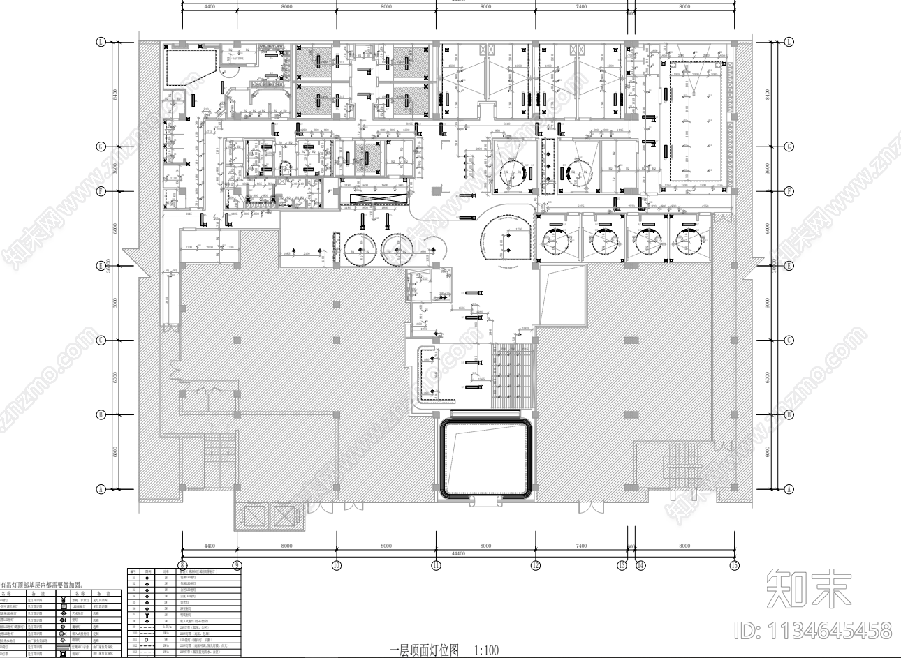 足浴会所cad施工图下载【ID:1134645458】