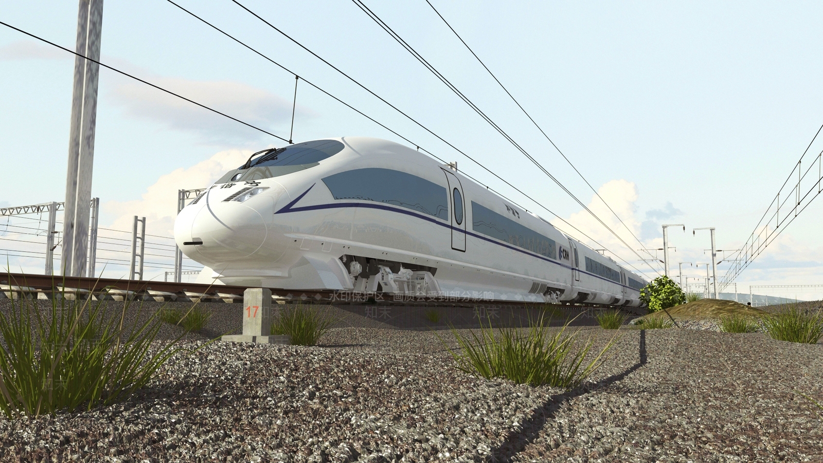 现代高铁3D模型下载【ID:1134649752】