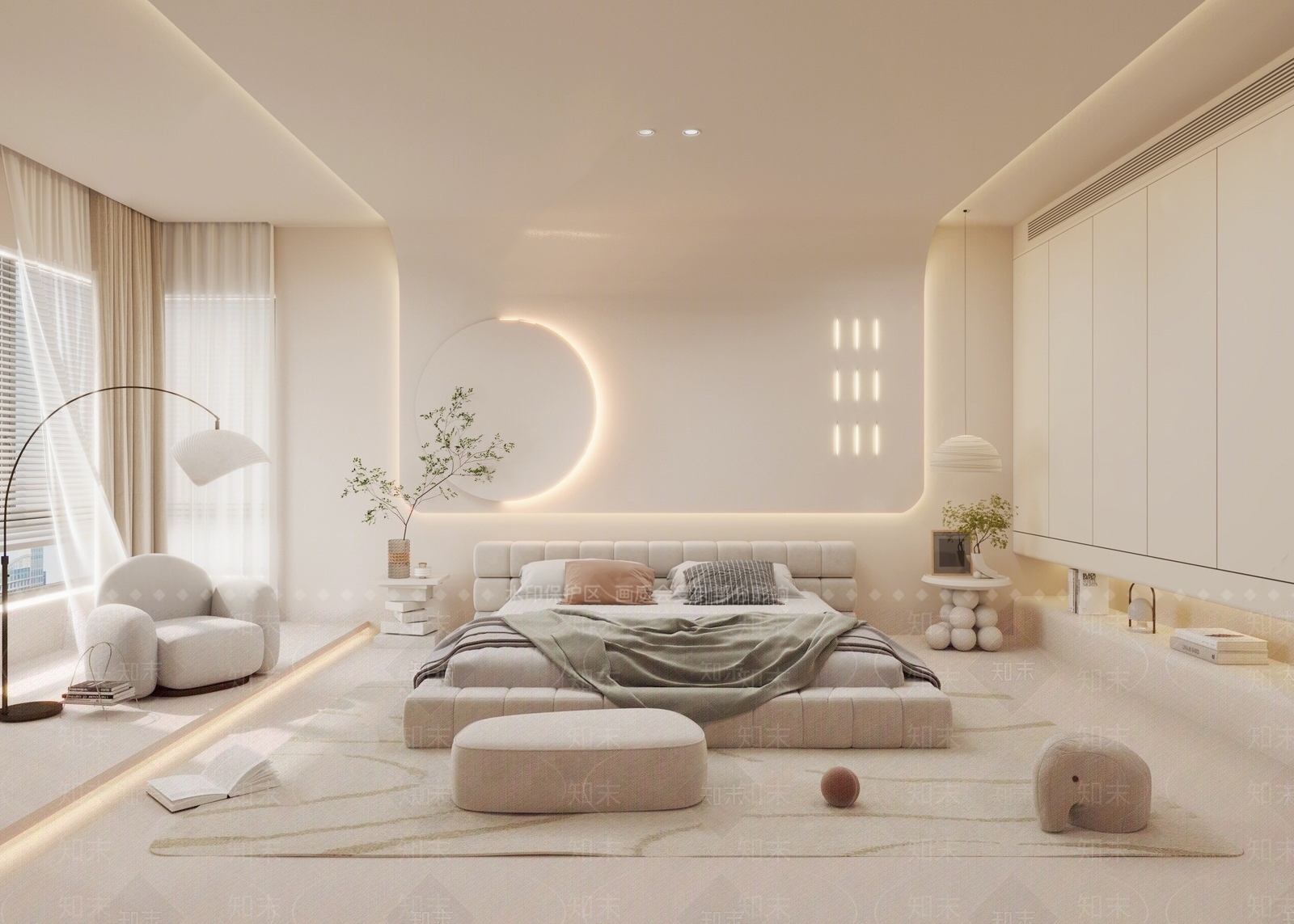 家居卧室SU模型精品下载_SketchUp模型_知末网