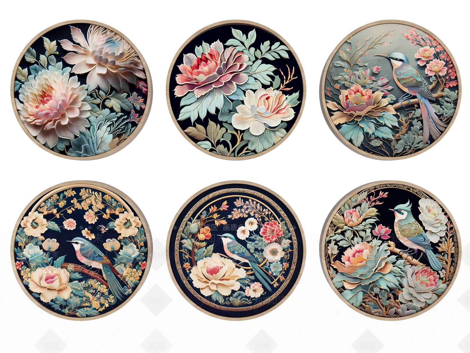 中式刺绣3D模型下载【ID:1134648261】