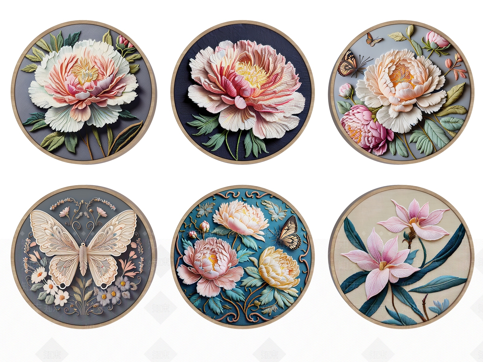 中式刺绣3D模型下载【ID:1134648235】