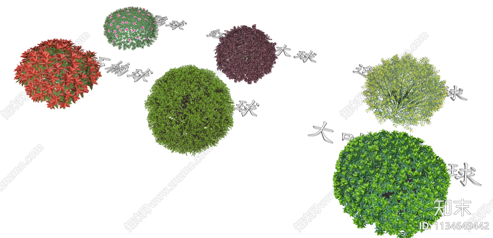 灌木球SU模型下载【ID:1134649442】