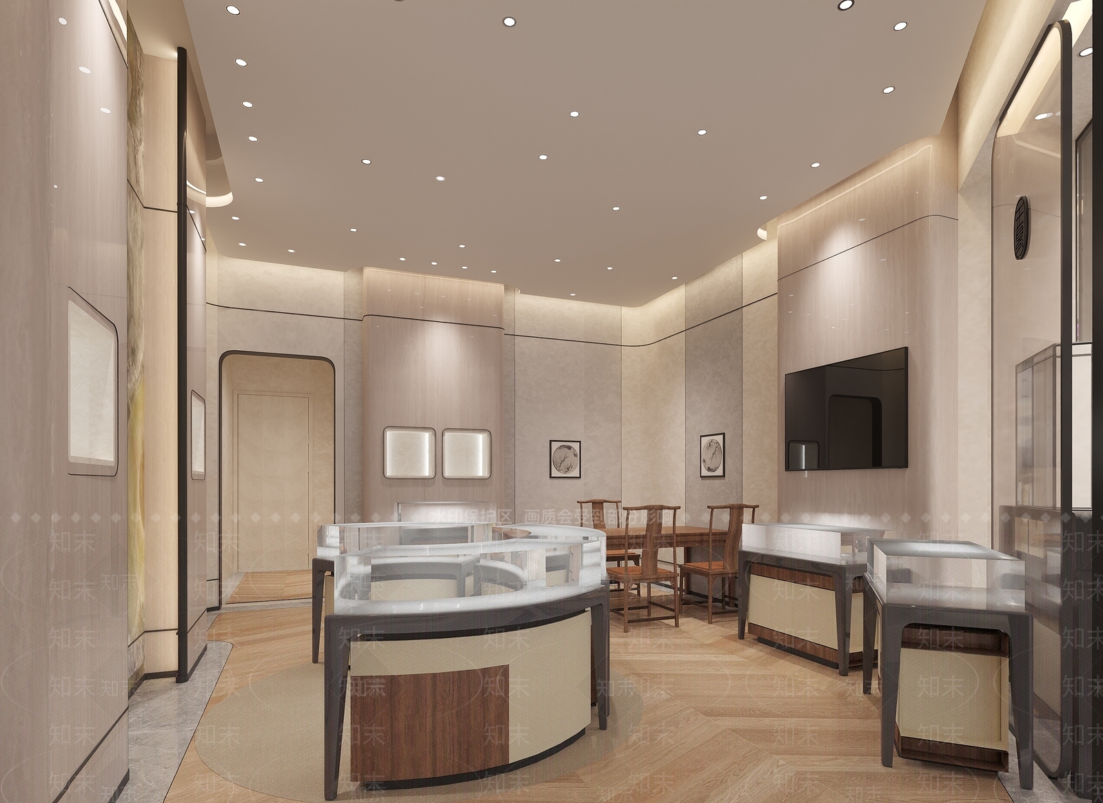 现代珠宝店3D模型下载【ID:1134655929】