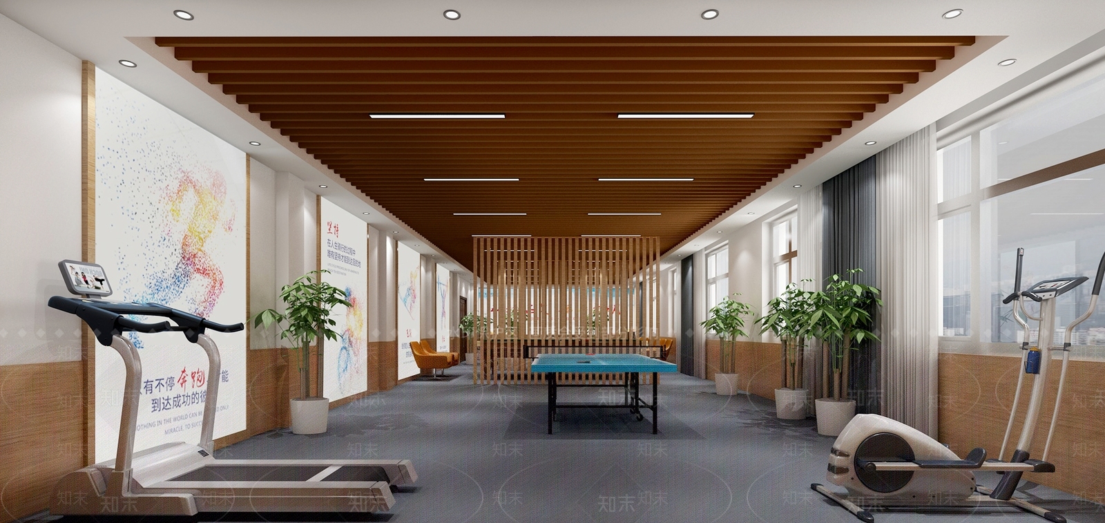 现代健身房3D模型下载【ID:1134662539】