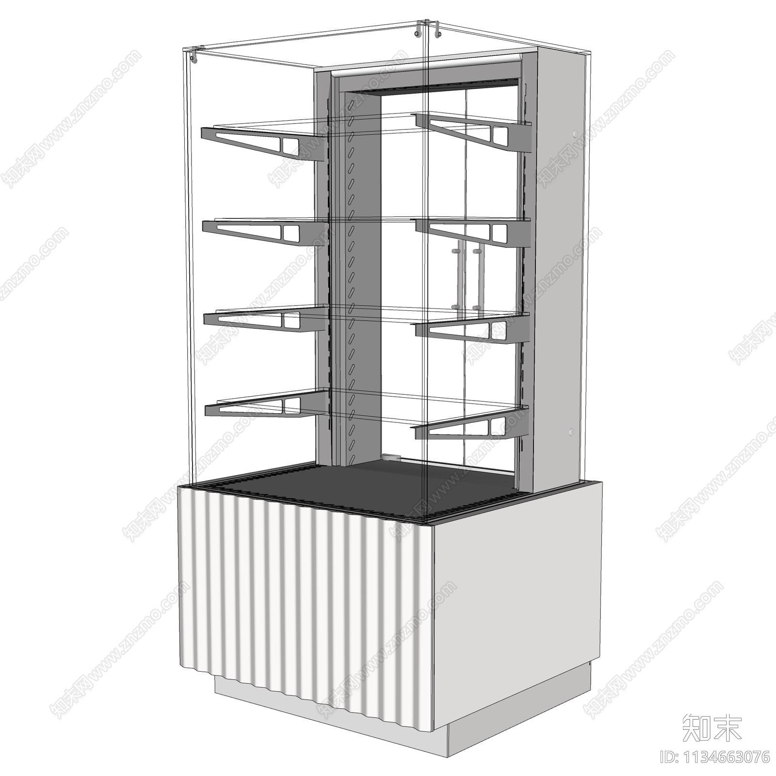 现代展柜SU模型下载【ID:1134663076】