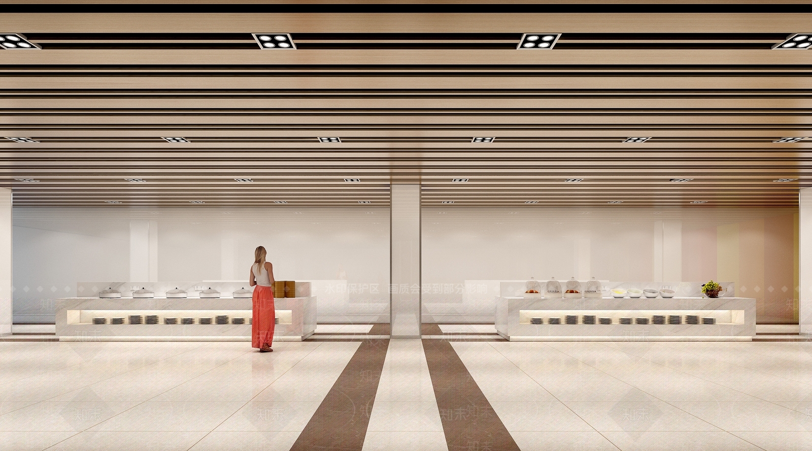 现代自助餐厅3D模型下载【ID:1134673058】