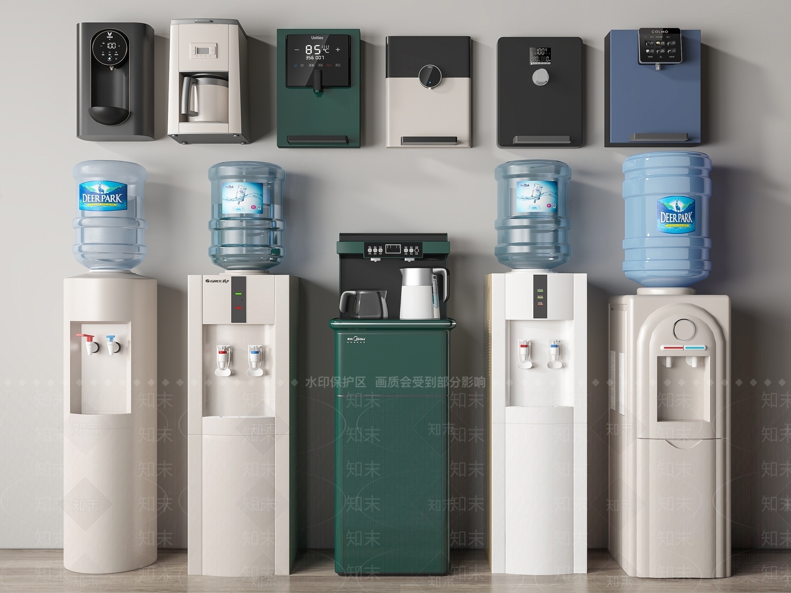 饮水机SU模型下载【ID:1134677591】