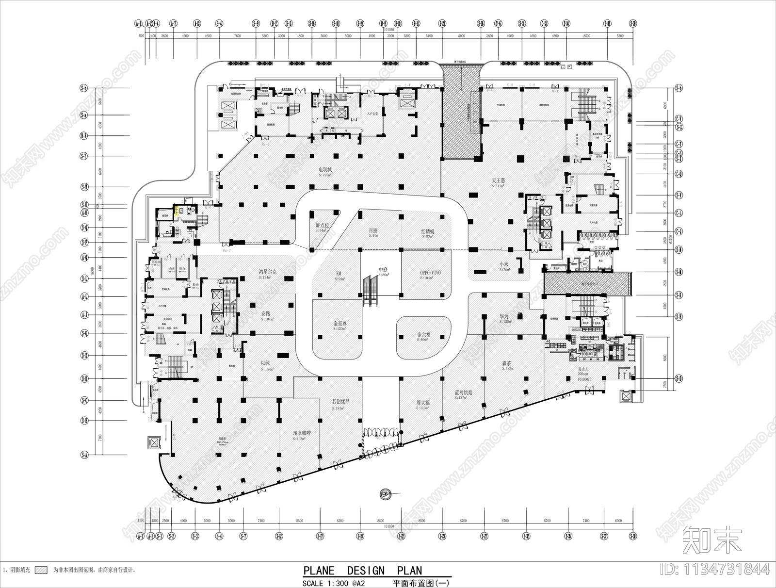 深圳市百货商场公区效果图cad施工图下载【ID:1134731844】