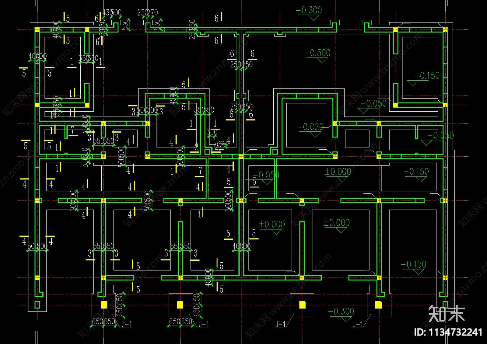 欧式两层双拼别墅建筑cad施工图下载【ID:1134732241】