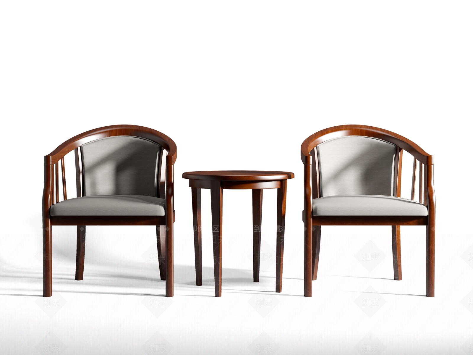 现代实木圈椅SU模型下载【ID:1134733283】