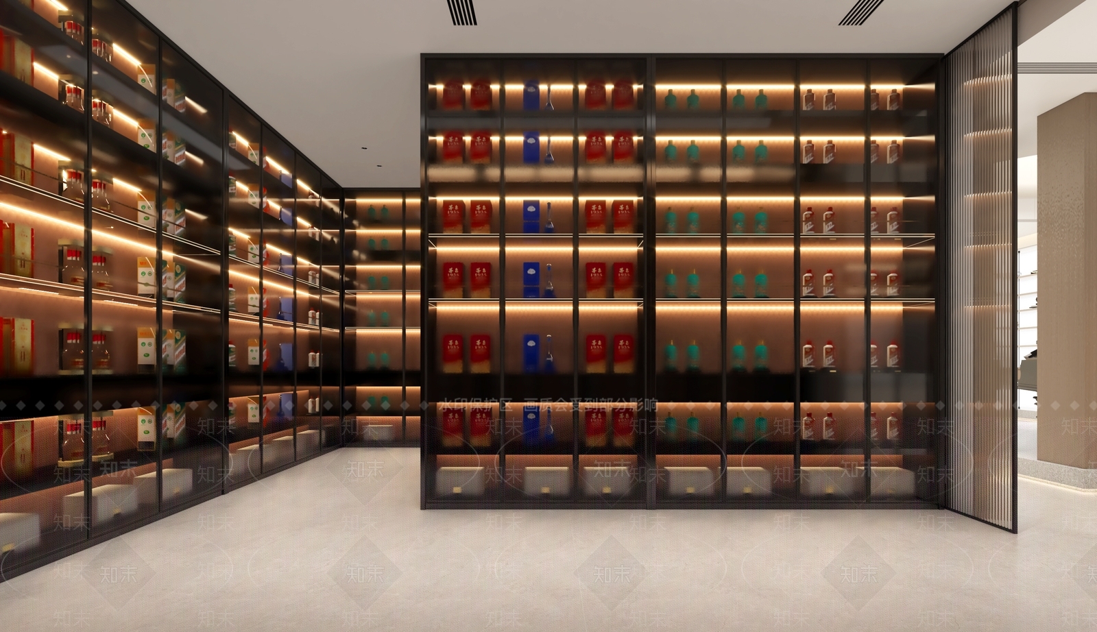 现代品酒室酒窖3D模型下载【ID:1134734484】