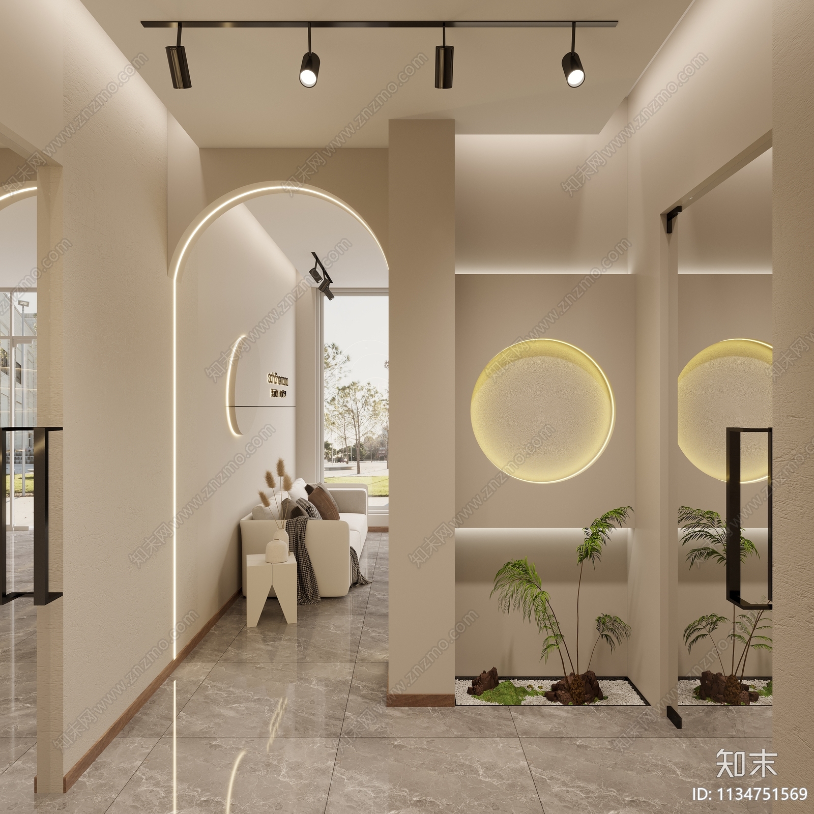 现代美容SPA店3D模型下载【ID:1134751569】