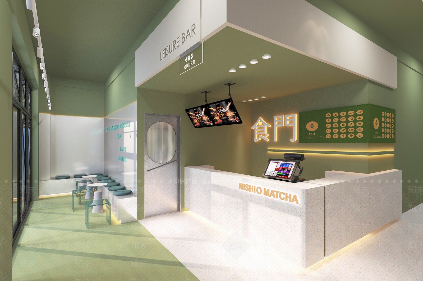 现代奶茶店3D模型下载【ID:1134755515】