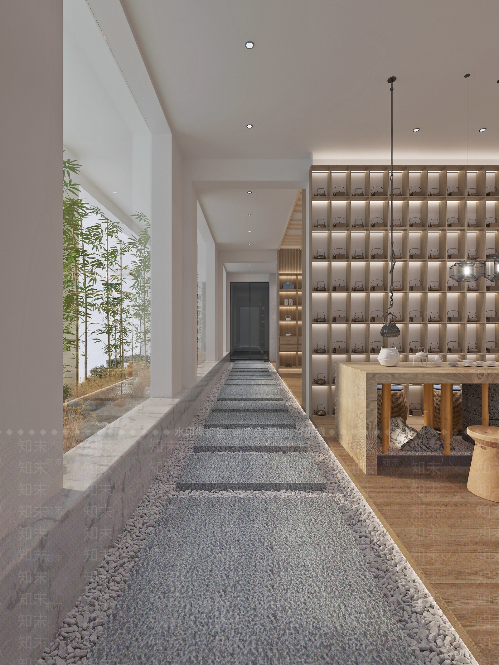 新中式茶叶展厅3D模型下载【ID:1134761327】