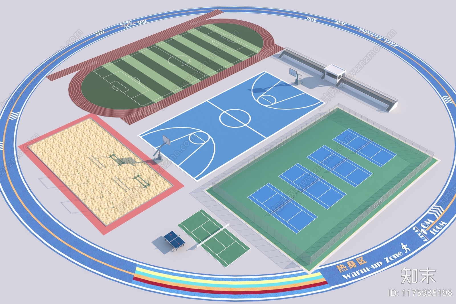 球类体育场3D模型下载【ID:1175935198】