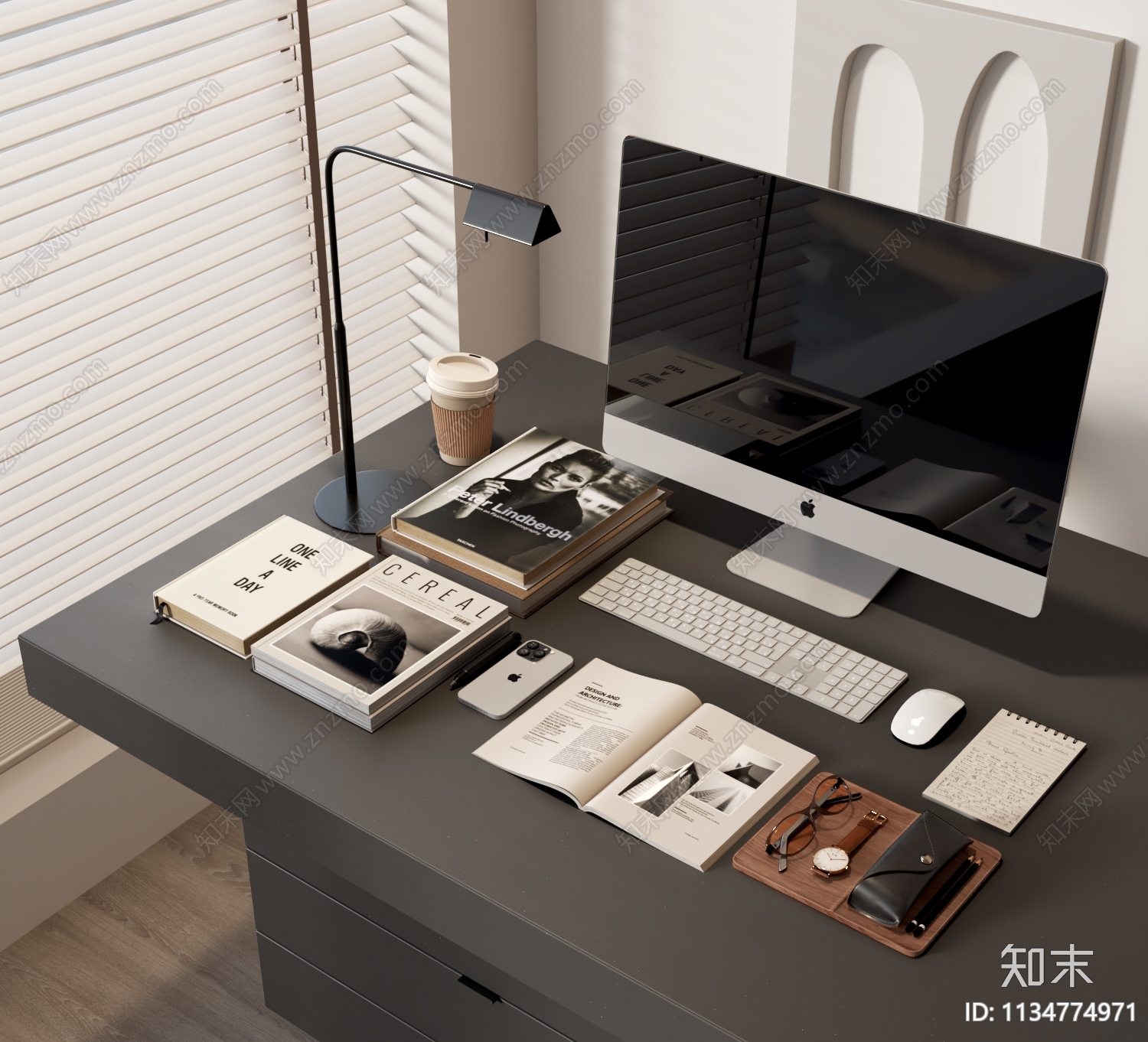 办公用品3D模型下载【ID:1134774971】