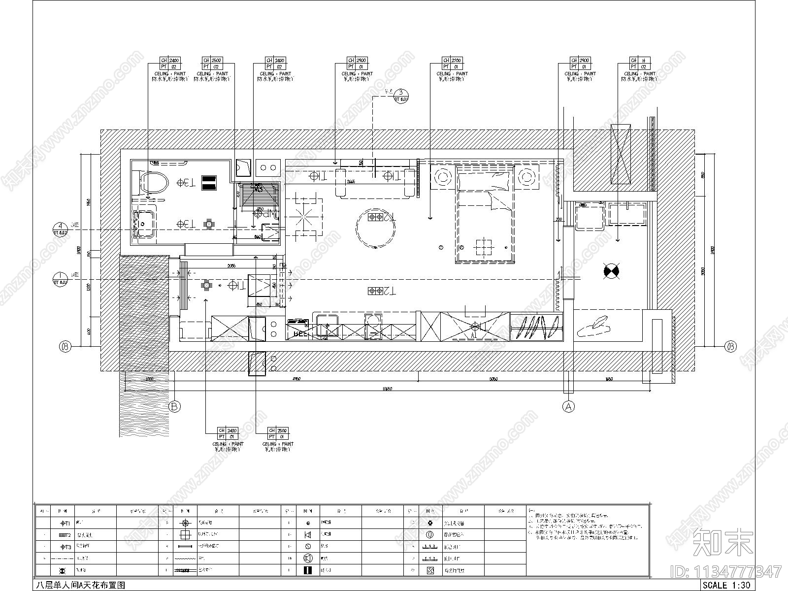 医院VIP单人无障碍病房cad施工图下载【ID:1134777347】