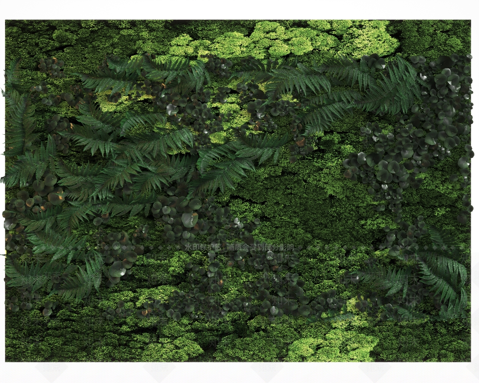 绿植墙3D模型下载【ID:1134779547】
