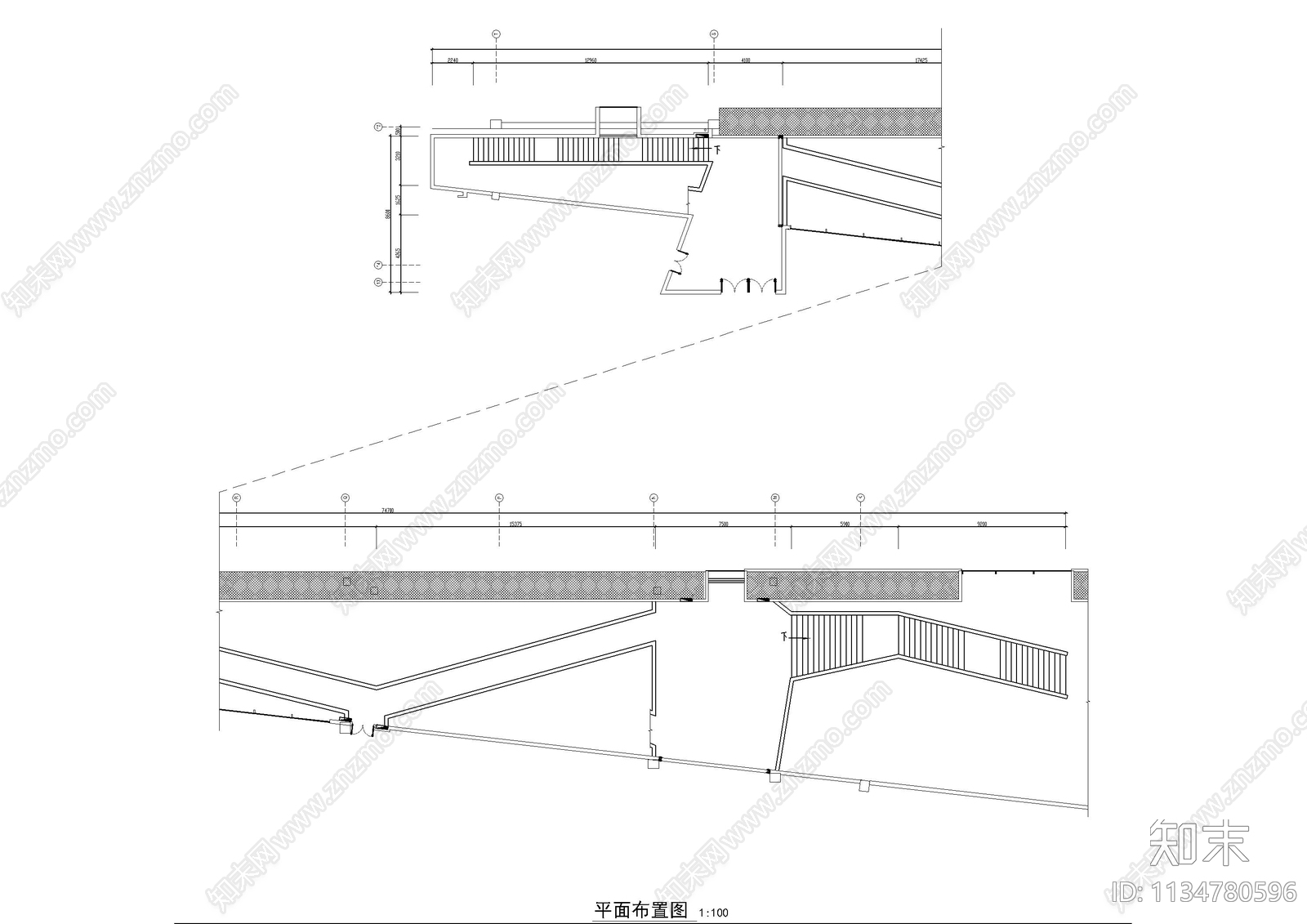 创意楼梯节点cad施工图下载【ID:1134780596】