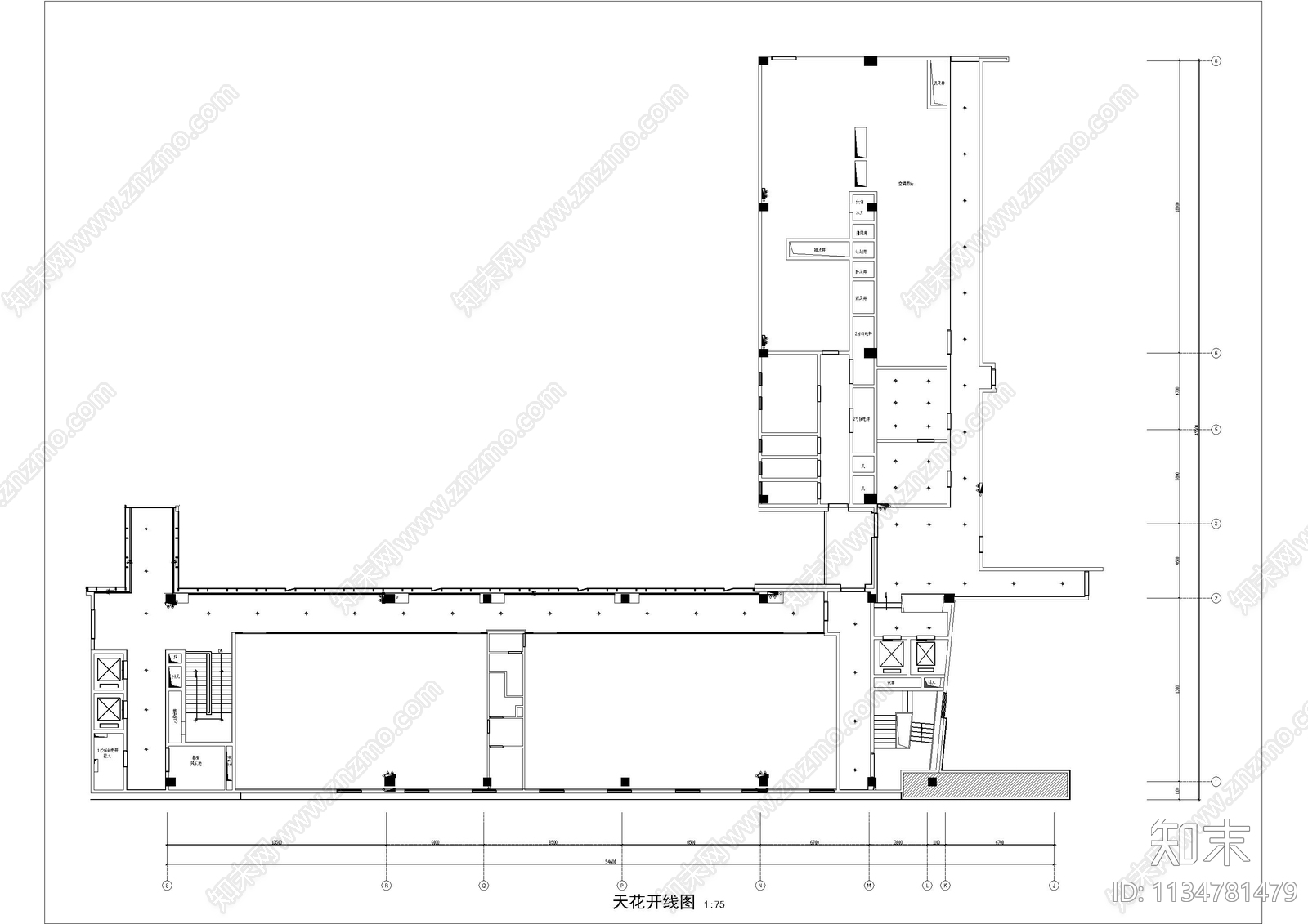 公共餐厅cad施工图下载【ID:1134781479】